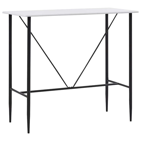 Bar Table | White | MDF | 120x60x110 cm | Modern | Bar Table
