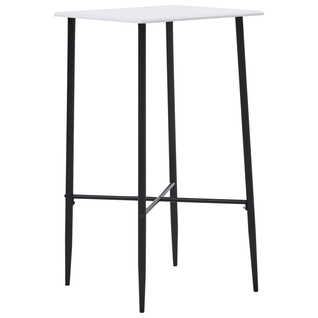 Bar Table White 60x60x111 cm MDF