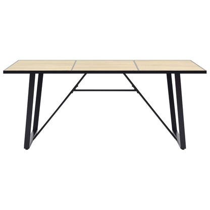 Dining Table Oak 200x100x75 cm MDF