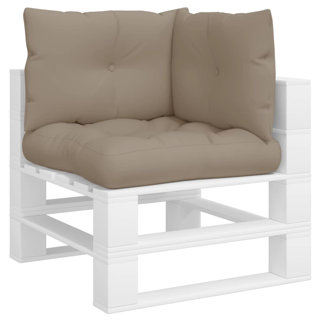 Pallet Cushions 3 pcs Taupe Fabric