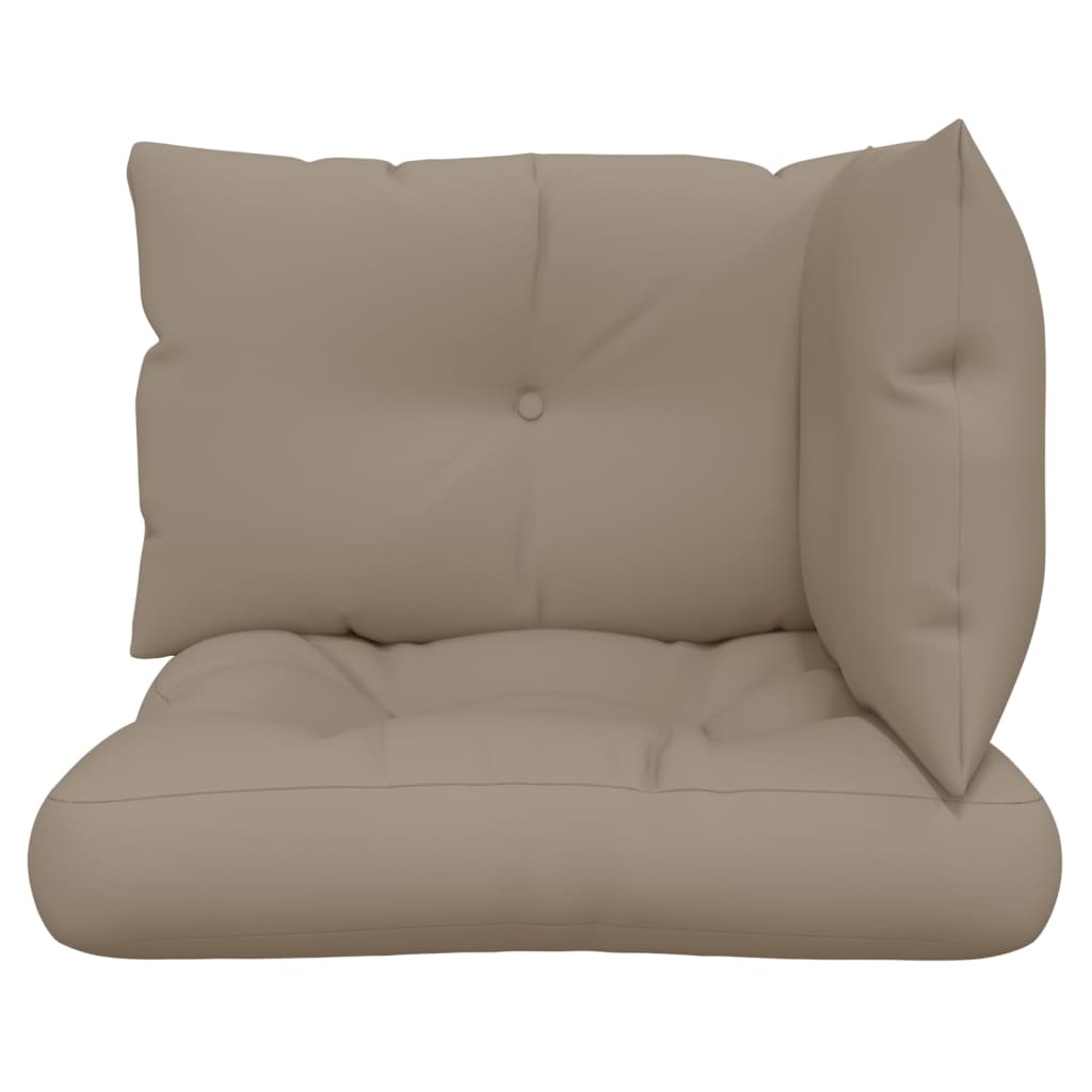 Pallet Cushions 3 pcs Taupe Fabric