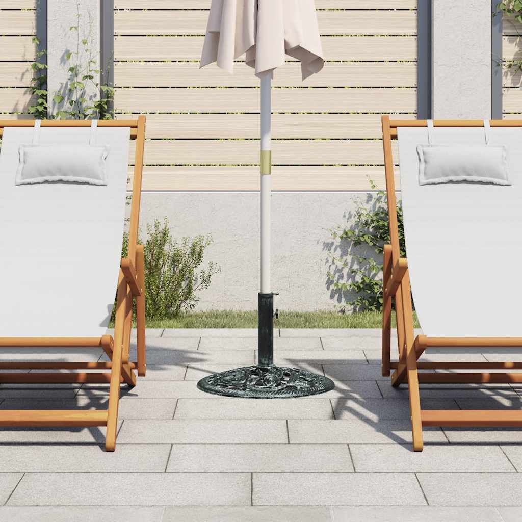 Umbrella Base Green 9 kg 40 cm Cast Iron