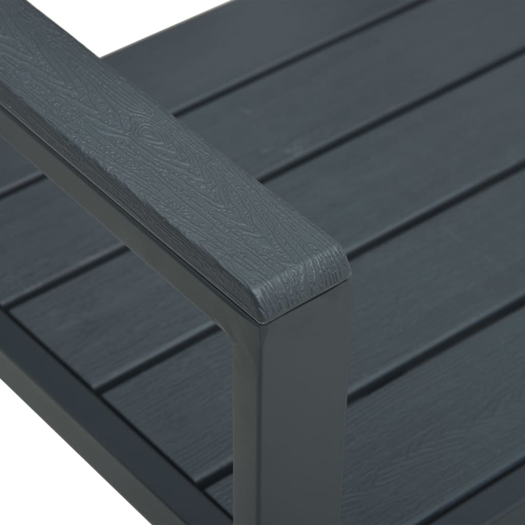 Garden Bench | Grey | HDPE | Medium | Durable | Garden Bench