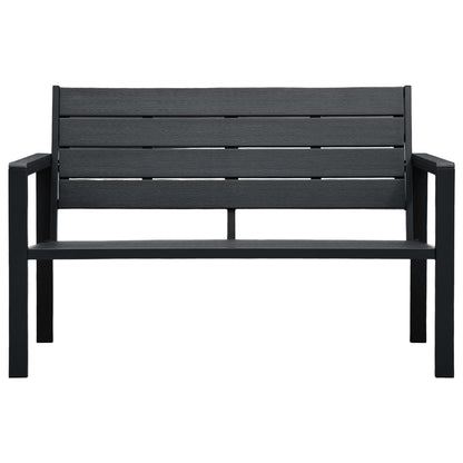 Garden Bench | Black | HDPE | 120 cm long |  Durable  | Garden Bench