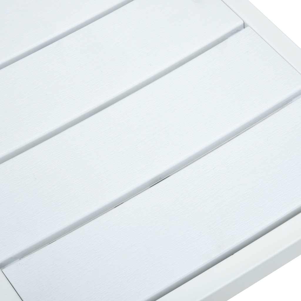 Garden Chair | Set of 4 | White | HDPE and steel | Standard | Durable