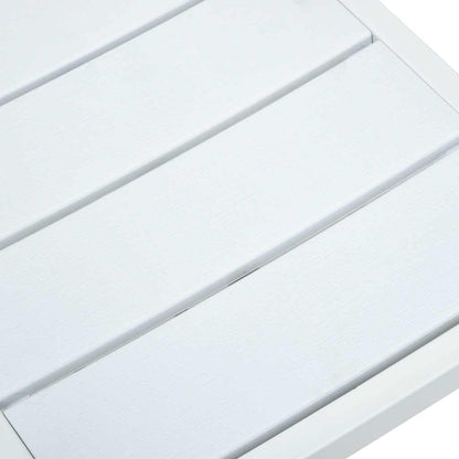 Garden Chair | Set of 4 | White | HDPE and steel | Standard | Durable