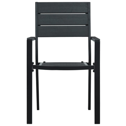 Garden Chair | Set of 2 | Black | HDPE | Standard | Durable