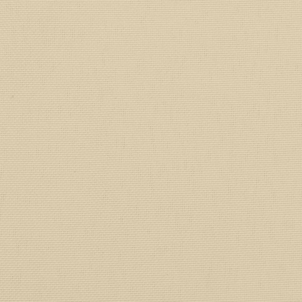 Garden Highback Chair Cushions 4 pcs Beige 47.2"x19.7"x1.2" Fabric
