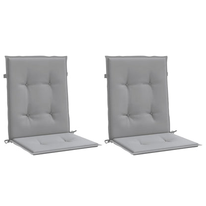 Garden chair cushions 2 pcs Grey 39.37 x 19.69 x 1.18 in