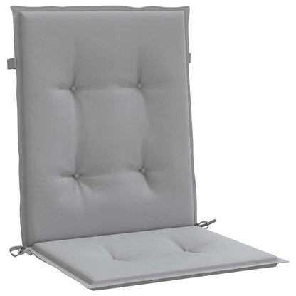 Garden chair cushions 2 pcs Grey 39.37 x 19.69 x 1.18 in