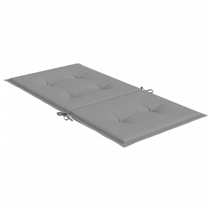 Garden chair cushions 2 pcs Grey 39.37 x 19.69 x 1.18 in