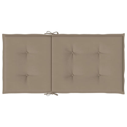 Garden Lowback Chair Cushions 2 pcs Taupe 39.4"x19.7"x1.2" Oxford Fabric