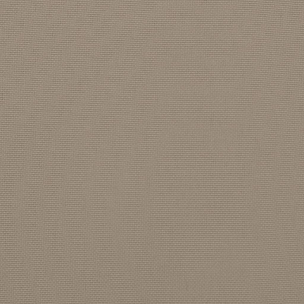 Garden chair cushions 4 pcs Taupe 39.37 x 19.69 x 1.18 in