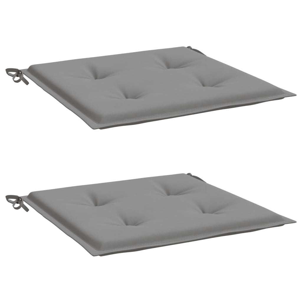 Garden Chair Cushions 2 pcs Gray 19.7"x19.7"x1.6" Oxford Fabric