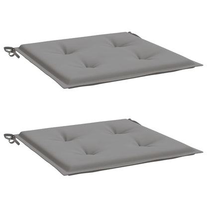 Garden Chair Cushions 2 pcs Gray 19.7"x19.7"x1.6" Oxford Fabric