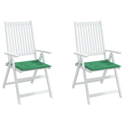 Garden Chair Cushions 2 pcs Green 19.7"x19.7"x1.6" Oxford Fabric