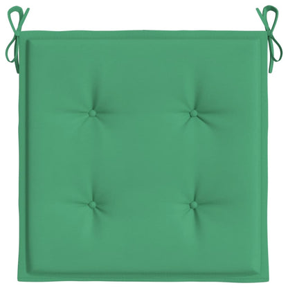 Garden Chair Cushions 2 pcs Green 19.7"x19.7"x1.6" Oxford Fabric