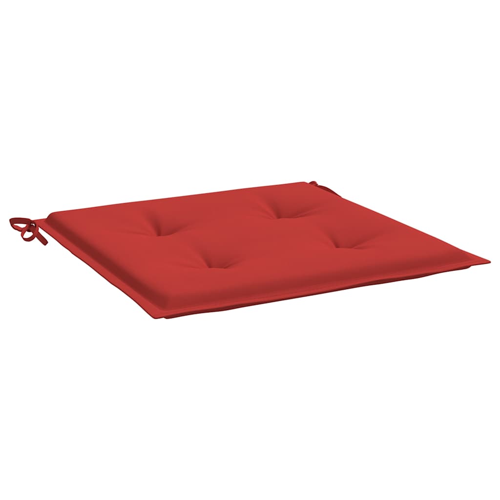 Garden Chair Cushions 2 pcs Red 19.7"x19.7"x1.6" Oxford Fabric