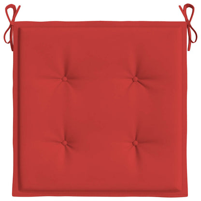 Garden Chair Cushions 2 pcs Red 19.7"x19.7"x1.6" Oxford Fabric