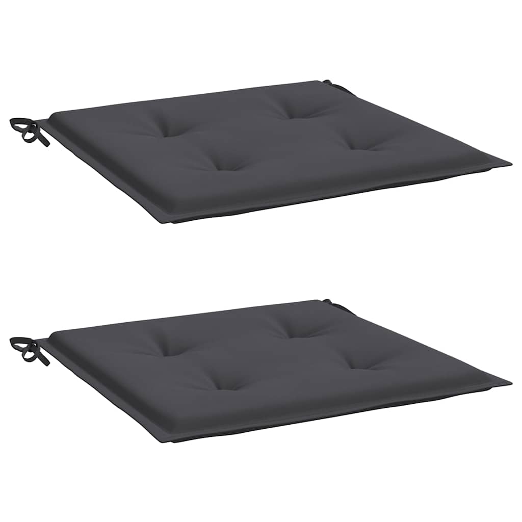 Garden Chair Cushions 2 pcs Anthracite 19.7"x19.7"x1.6" Oxford Fabric