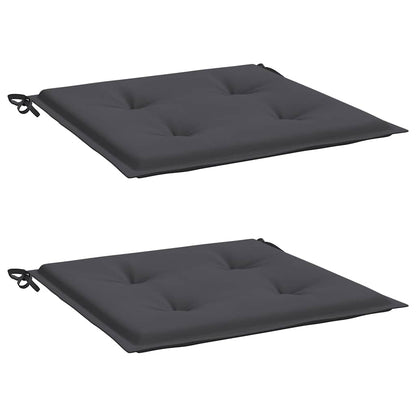 Garden Chair Cushions 2 pcs Anthracite 19.7"x19.7"x1.6" Oxford Fabric