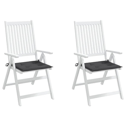 Garden Chair Cushions 2 pcs Anthracite 19.7"x19.7"x1.6" Oxford Fabric
