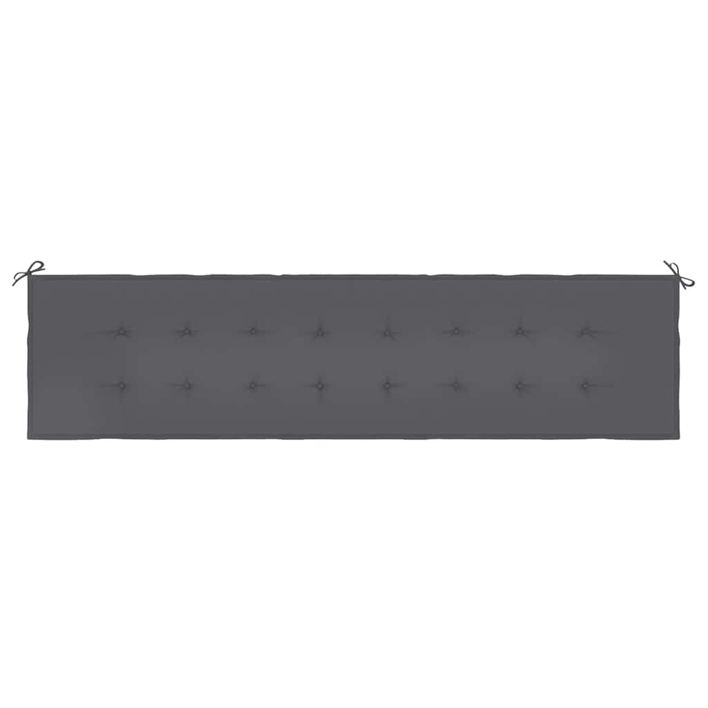 Garden Bench Cushion Anthracite 78.7"x19.7"x1.6" Oxford Fabric