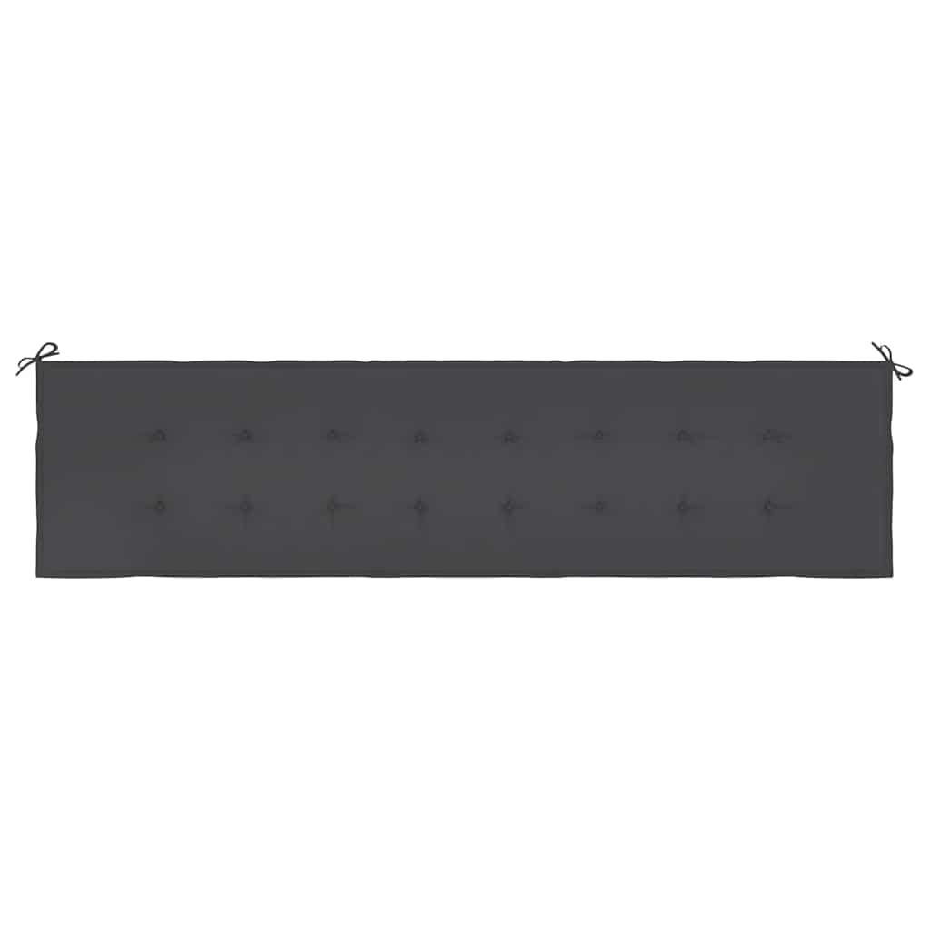 Garden Bench Cushion Black 78.7"x19.7"x1.6" Oxford Fabric