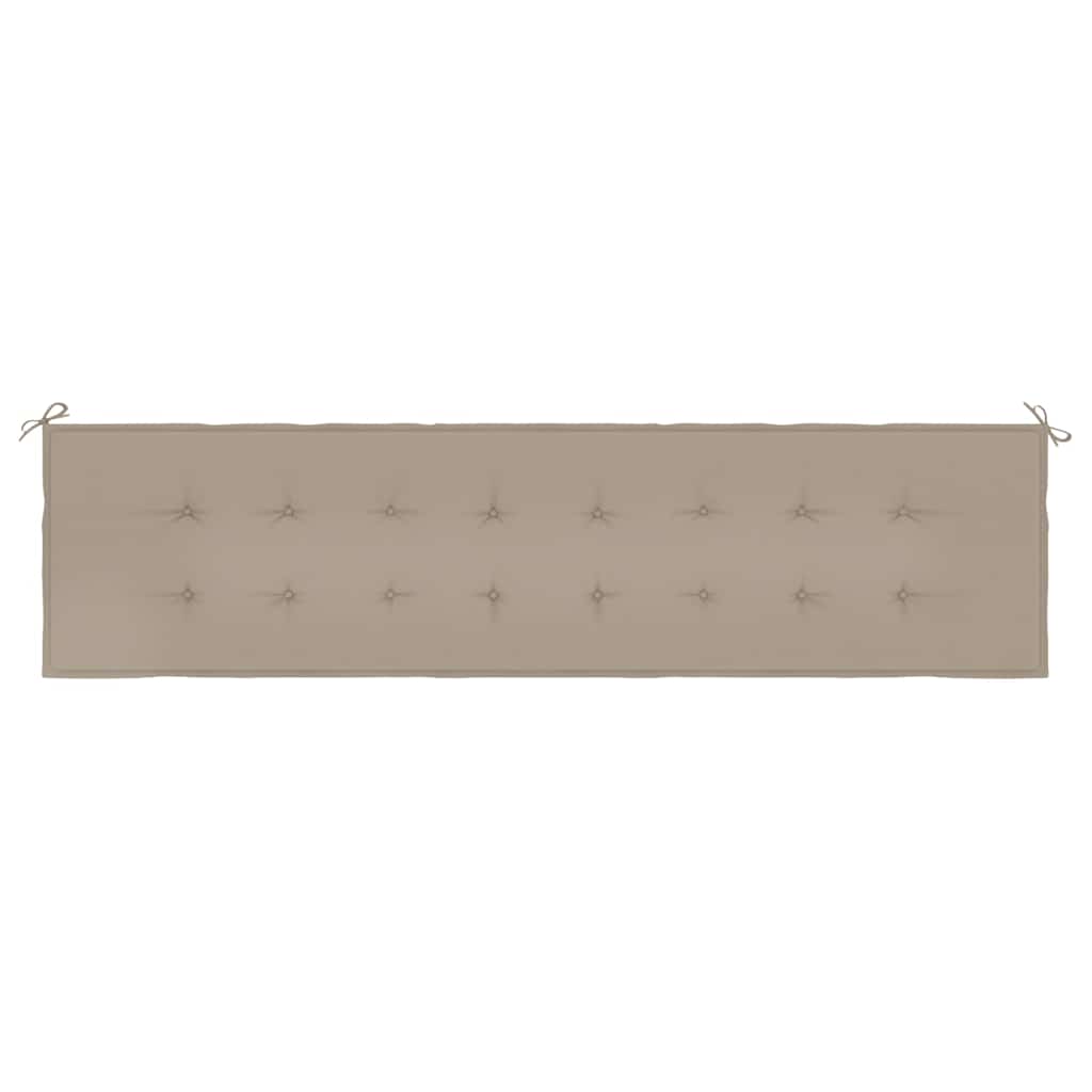 Garden Bench Cushion Taupe 78.7"x19.7"x1.2" Oxford Fabric