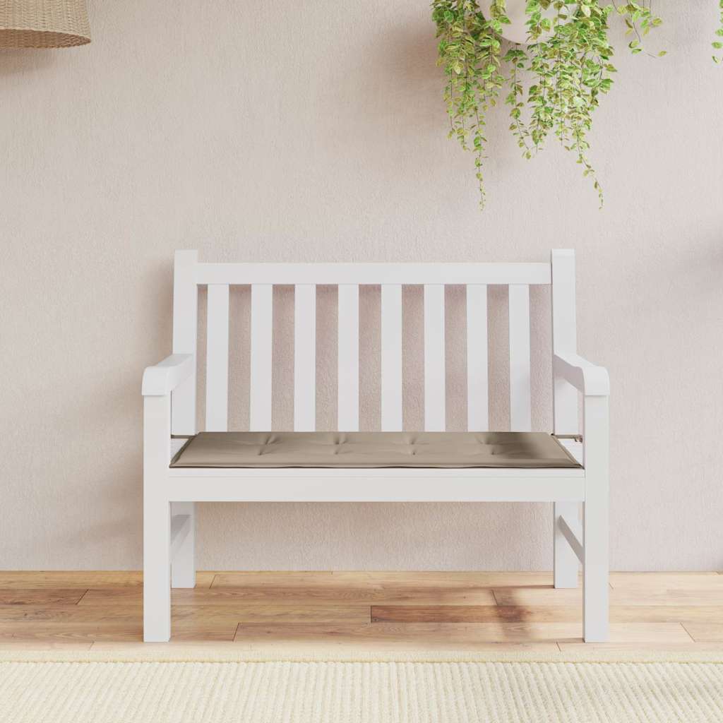 Garden Bench Cushion Taupe 47.2"x19.7"x1.6" Oxford Fabric