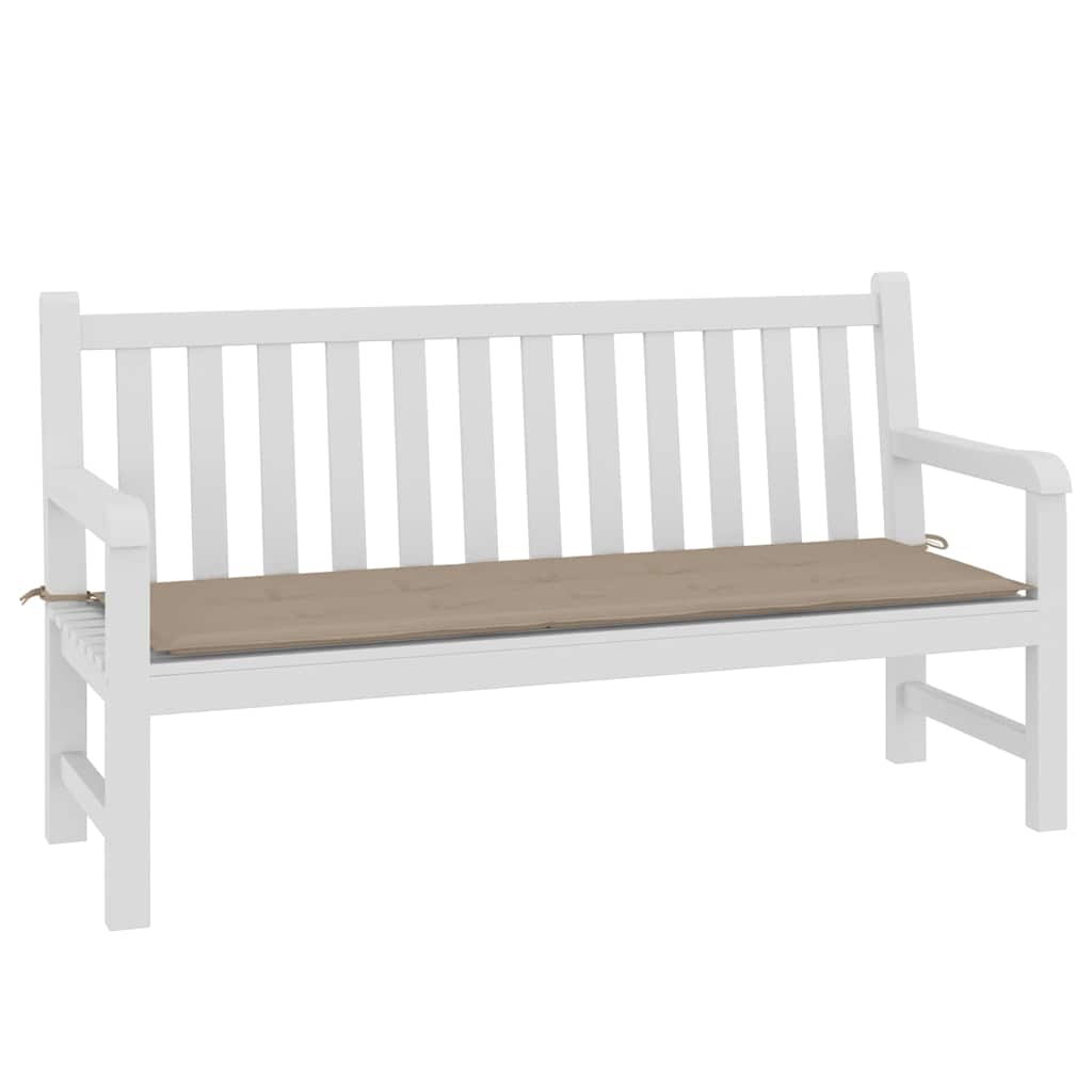 Garden Bench Cushion Taupe 59.1"x19.7"x1.6" Oxford Fabric