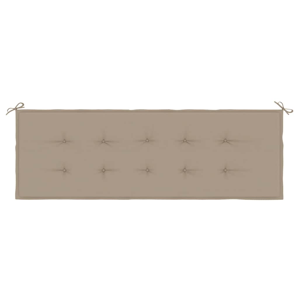Garden Bench Cushion Taupe 59.1"x19.7"x1.6" Oxford Fabric