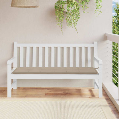 Garden Bench Cushion Taupe 59.1"x19.7"x1.6" Oxford Fabric
