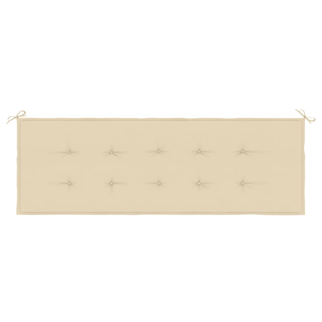 Garden Bench Cushion Beige 59.1"x19.7"x0.8" Oxford Fabric