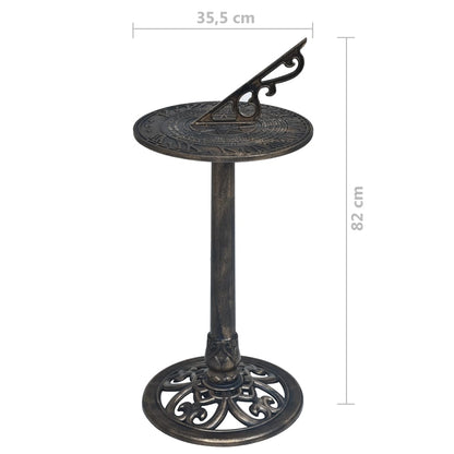 Sundial Bronze 35.5x82 cm Plastic