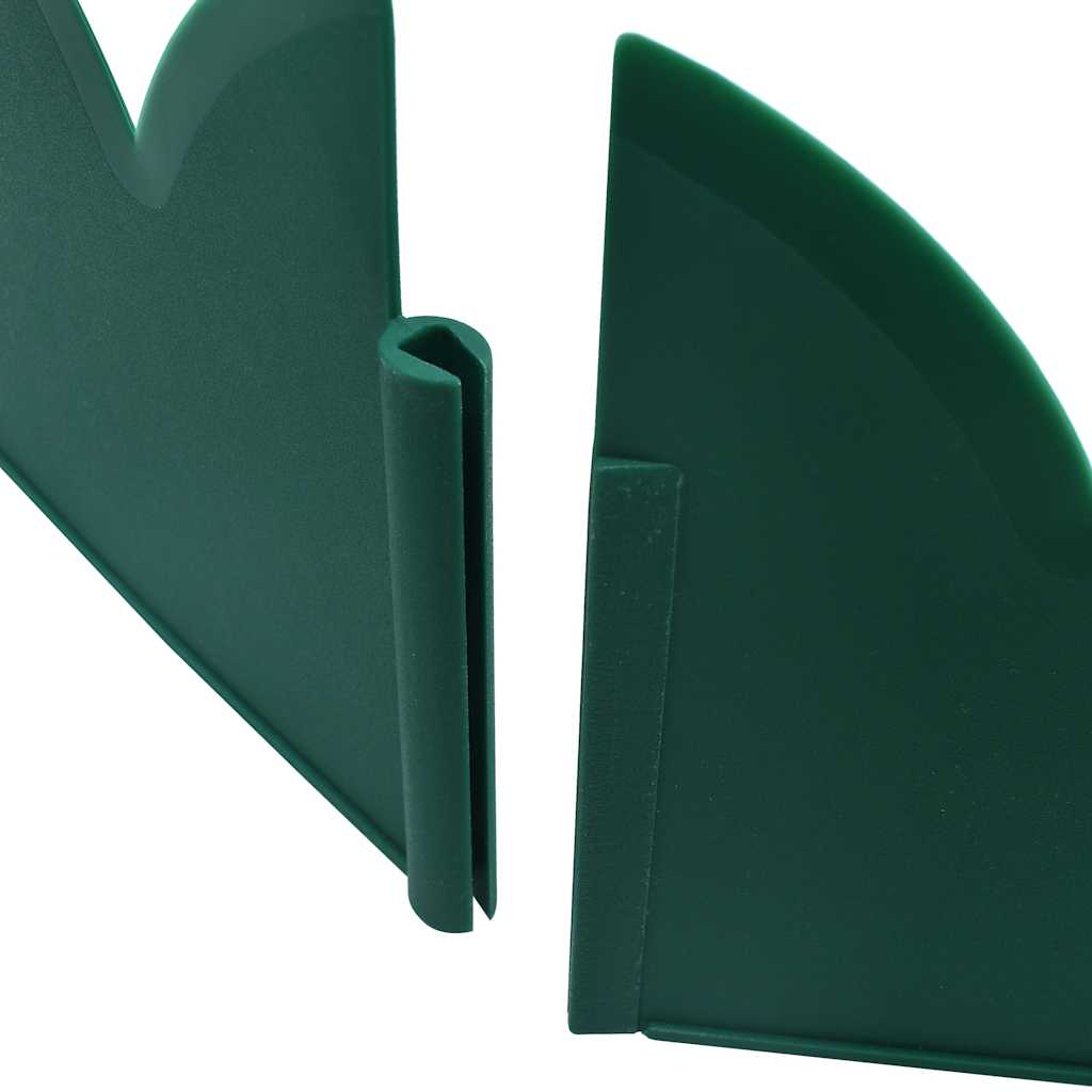 Lawn Edgings 10 pcs Green 65x15 cm PP