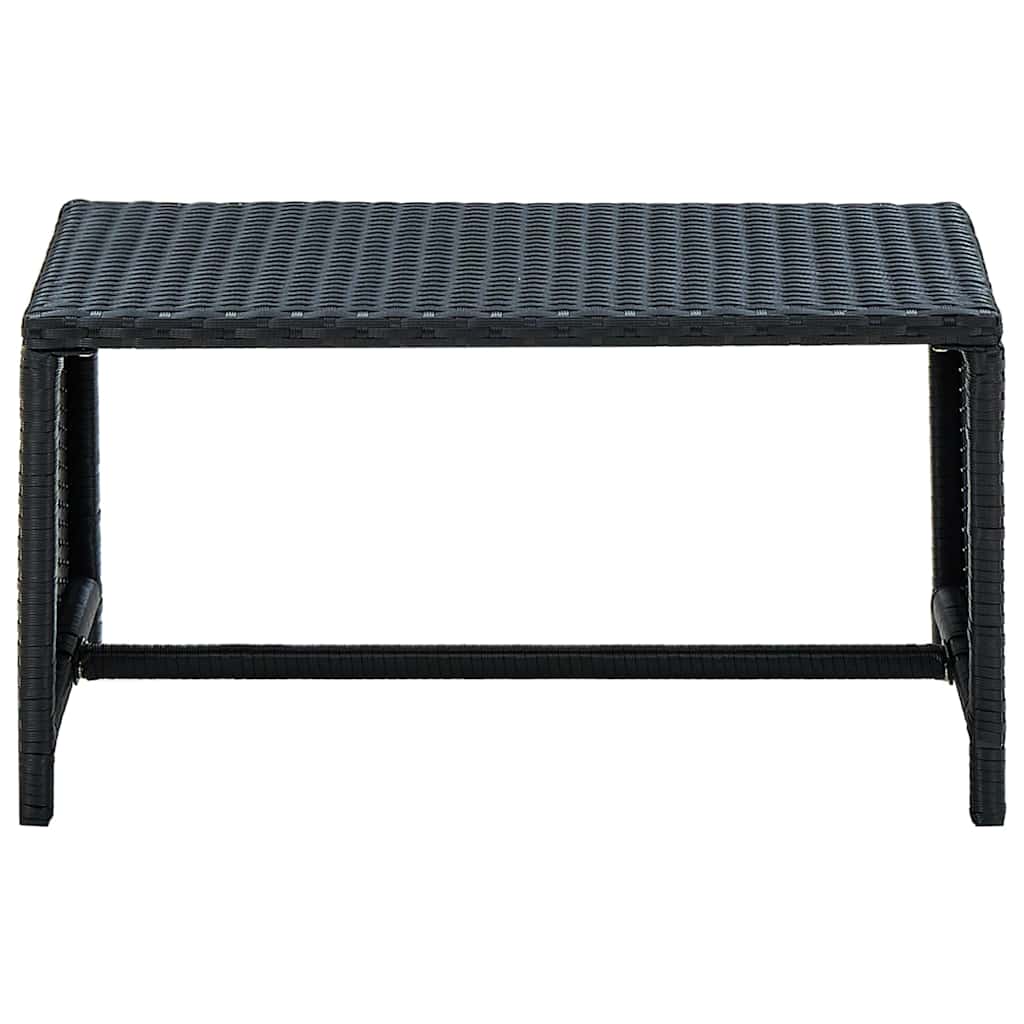Coffee Table | Black | PE Rattan, powder-coated steel | 70x40x38 cm