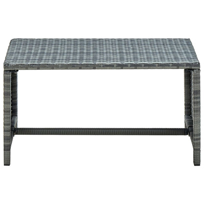 Coffee Table Anthracite 27.6"x15.7"x15" Poly Rattan