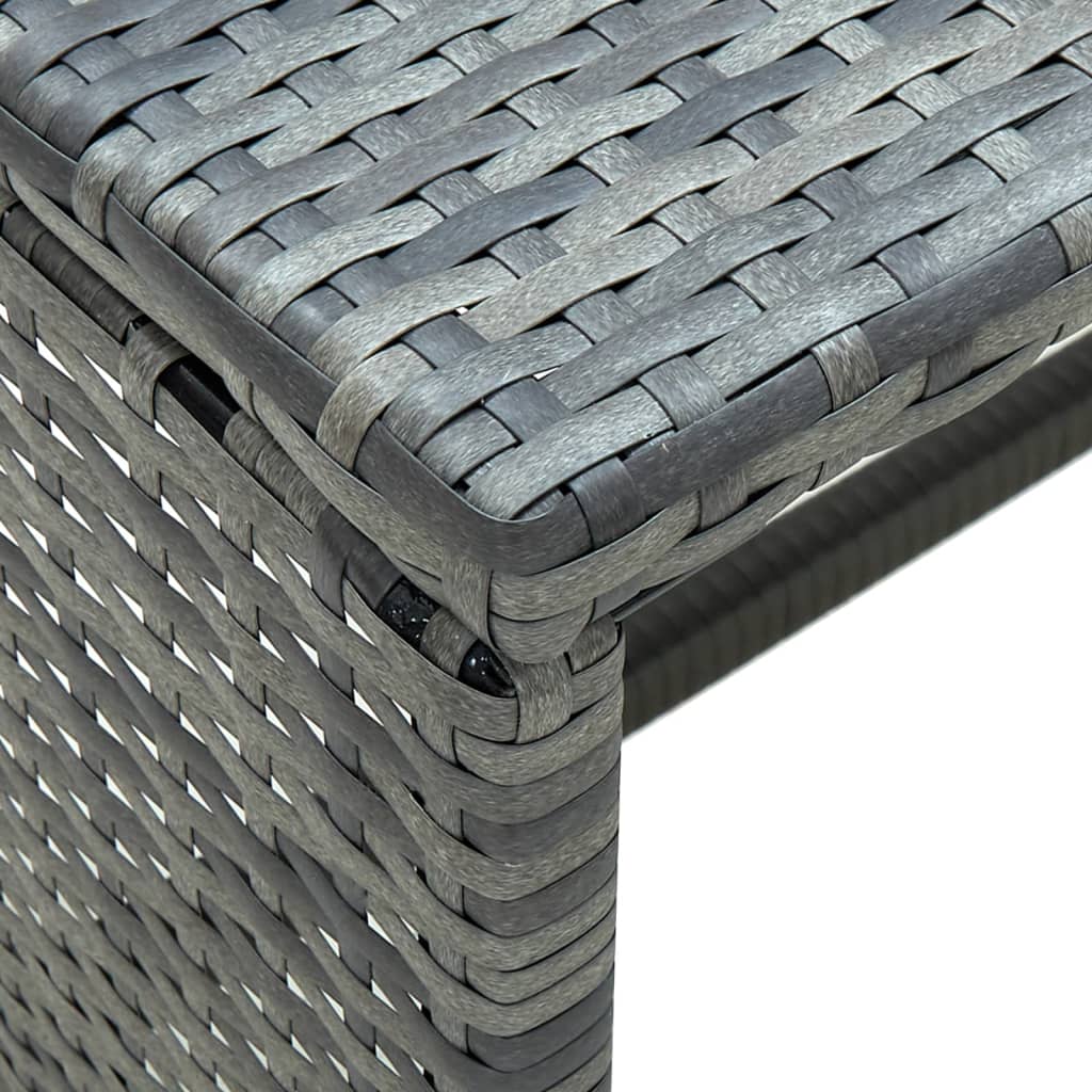 Coffee Table Anthracite 27.6"x15.7"x15" Poly Rattan