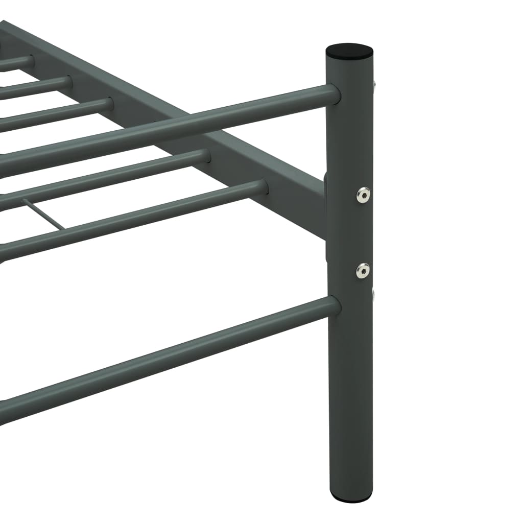 Bed Frame | Grey | Metal | Single | Sturdy | Bed Frame | Rectangular