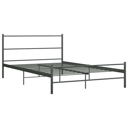 Bed Frame | Grey | Metal | Double | Durable | Bed Frame | Rectangular