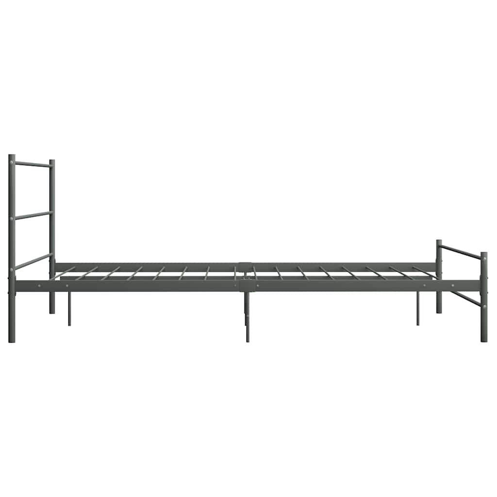 Bed Frame | Grey | Metal | Double | Durable | Bed Frame | Rectangular