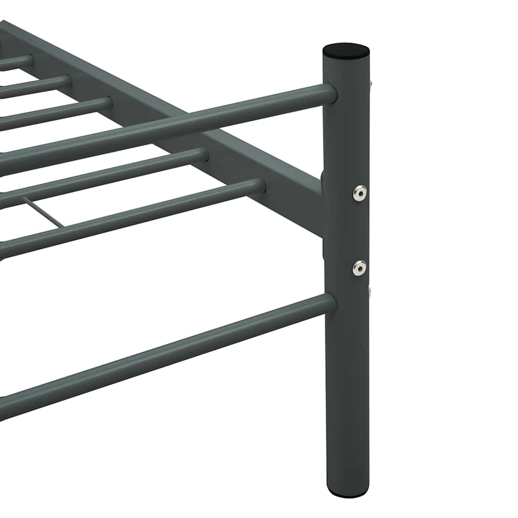 Bed Frame | Grey | Metal | Double | Durable | Bed Frame | Rectangular