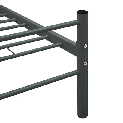 Bed Frame | Grey | Metal | Double | Durable | Bed Frame | Rectangular