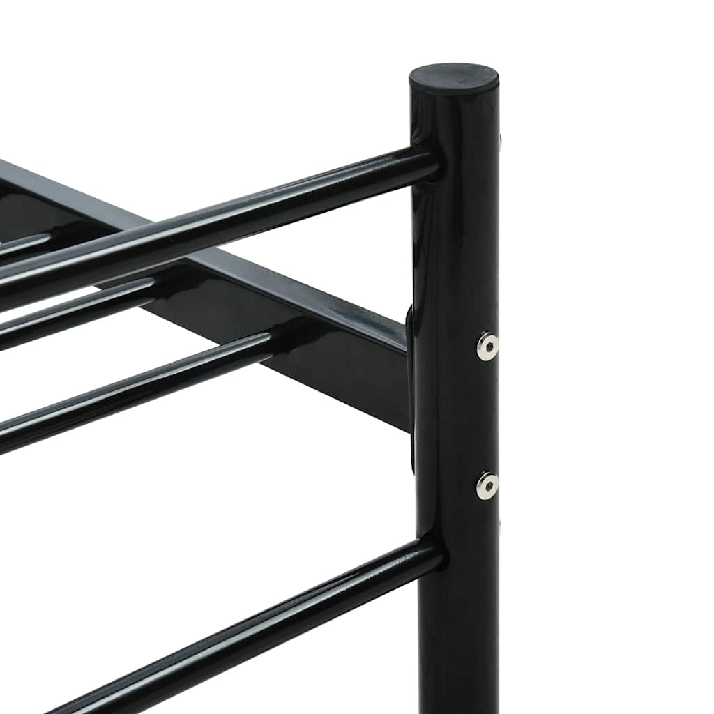 Bed Frame | Black | Metal | 160 x 200 cm | Durable | Bed Frame