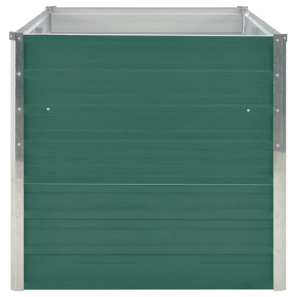 Raised Garden Bed Green Galvanized Steel 63.0 x 31.5 x 30.3 in