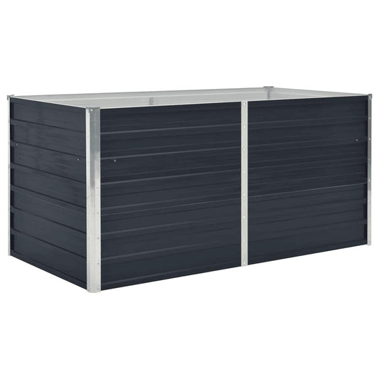 Raised Garden Bed | Anthracite | Galvanised steel | 160x80x45 cm