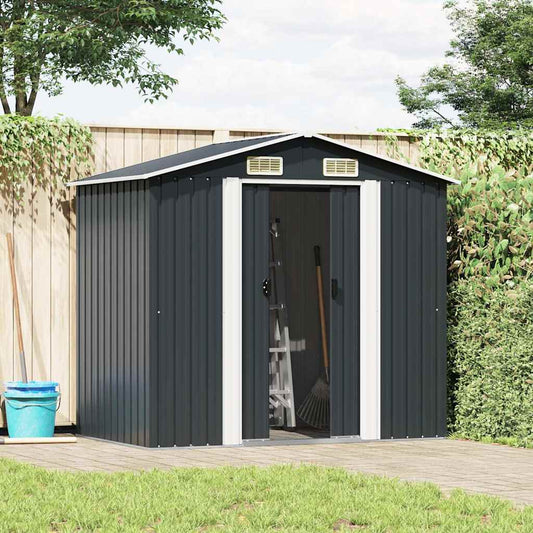 Garden Shed | Anthracite | Galvanised steel | 204 x 132 x 186 cm