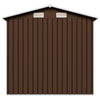 Garden Storage Shed Brown 204x132x186 cm Steel