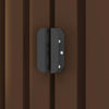 Garden Storage Shed Brown 204x132x186 cm Steel